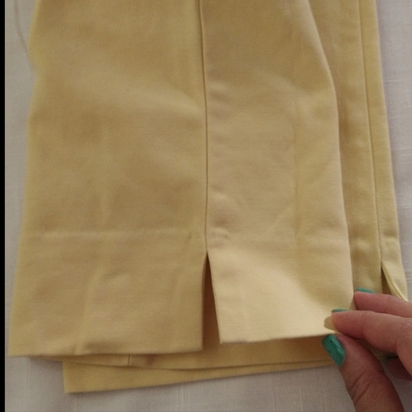 Chico's yellow capris - Picture 8 of 16